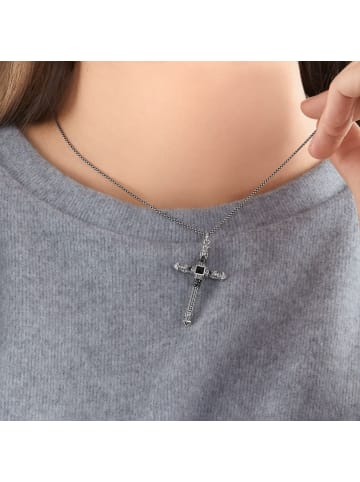 Thomas Sabo Kette Kreuz in schwarz