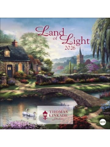 Heye Kalender Kalender - Thomas Kinkade: Land of Light Broschurkalender 2026