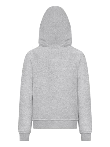 F4NT4STIC Hoodie Retro Alien Weltraum Sonnenuntergang in grau meliert