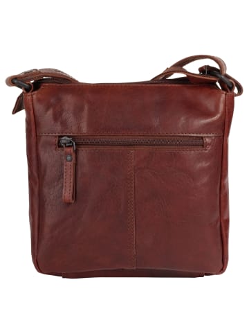 SPIKES & SPARROW Umhängetasche echt Leder in cognac