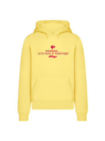 F4NT4STIC Hoodie Kellogg's Breakfast Cereals Morning Lets Face It in taxi yellow