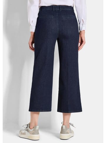 GOLDNER Weite 7/8-Jeans VERA mit Formbund in dunkelblau