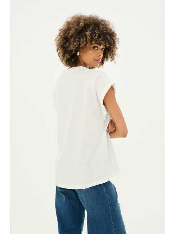 CULTURE T-shirt CUwildam Oversize fit in Spring Gardenia