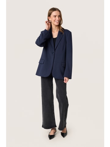 Soaked in Luxury Blazer SLEllan Relaxed fit in Night Sky