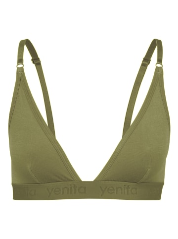 Yenita® "Bambus" Triangel BH in Olive