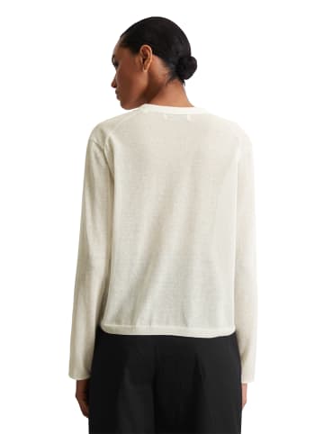 Marc O'Polo Feinstrick-Cardigan slim in white cotton