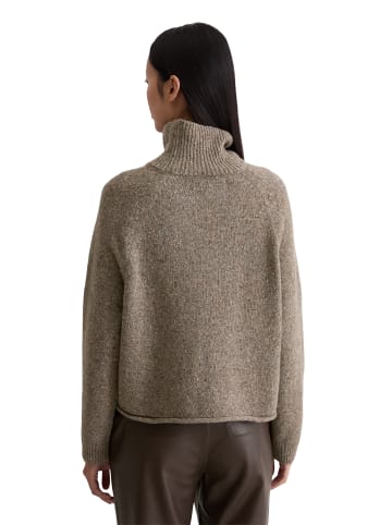 Marc O'Polo Tweed-Pullover regular in Shaded Brown Melange
