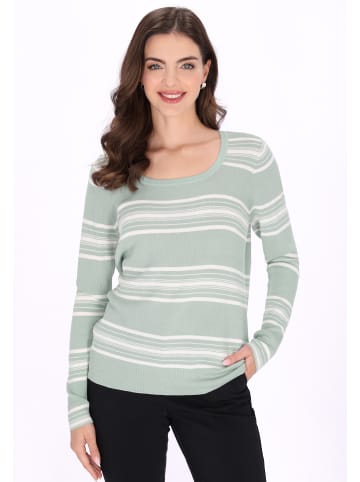 usha BLACK LABEL Women Sweater in sage green offwhite