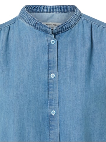 More & More Jeansbluse in light stone