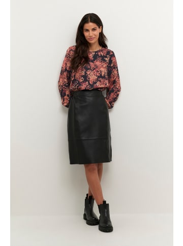 Kaffe Langarm-Bluse BPjanette Regular fit in Black / Red Tones Berry