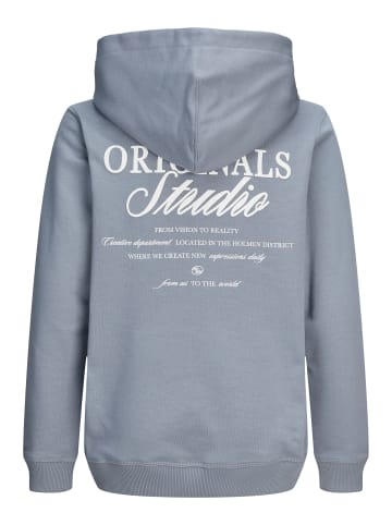 JACK & JONES Junior Hoodie JORNORREBRO TYPO BACK SWEAT HOOD JNR in tradewinds