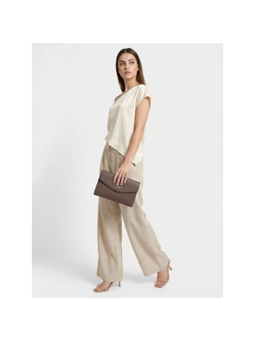 Lazarotti Bologna Leather Clutch Umhängetasche Leder 23 cm in taupe