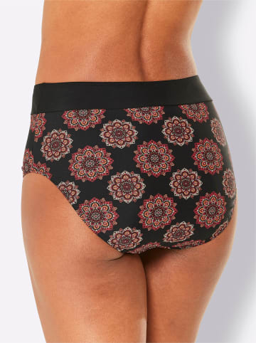 WITT WEIDEN Bikini-Slip in schwarz-rot-bedruckt