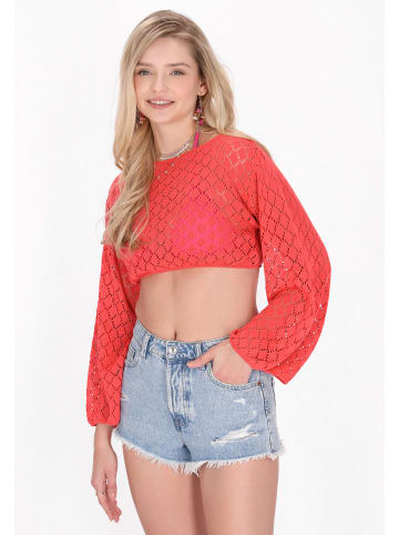 IZIA Women Sweater in orange