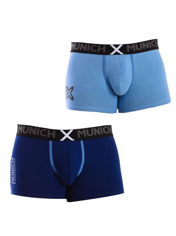 Munich 2er-Set: Boxershorts in Blue