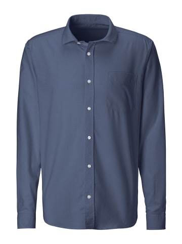H.I.S Langarmhemd in dunkelblau