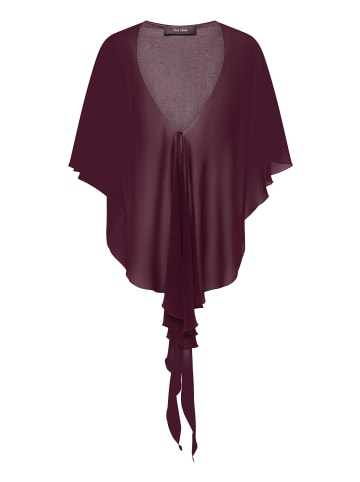 Vera Mont Chiffonstola mit Volant in Strong Aubergine