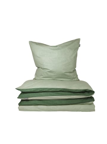 Schiesser Feinbiber-Bettwäscheset Doubleface in Grün