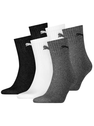 Puma Socken 6er Pack in Schwarz/Weiß/Grau