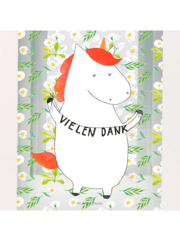 Mr. & Mrs. Panda Laterne Einhorn Dankeschön ohne Spruch in Transparent