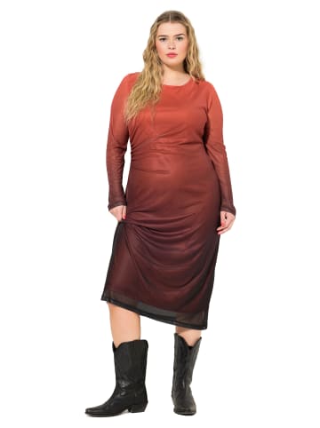 Studio Untold Midikleid in mattes kupferorange