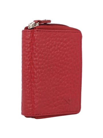 VLD VOi Leather Design Hirsch Manu Kreditkartenetui Leder 8 cm in granat