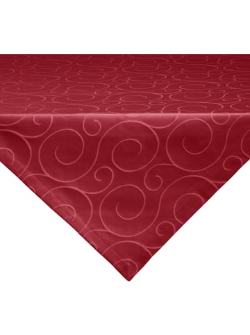 Erwin Müller Jacquard, Baumwollmischung Mitteldecke Oberhausen in rubin