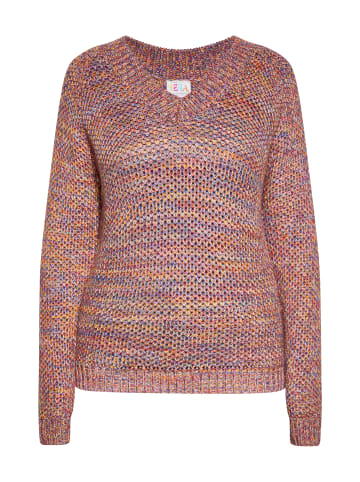 IZIA Damen Strick Pullover in Limette Mehrfarbig