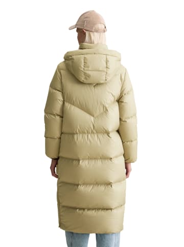 Marc O'Polo DENIM Daunen-Puffermantel mit Kapuze relaxed in Artichoke Leaf