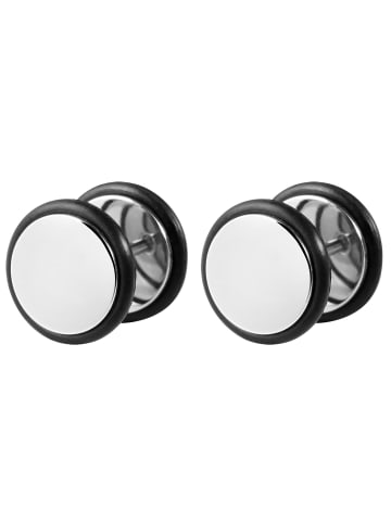 Adeliás Unisex Ohrringe – Ohrstecker aus Edelstahl in silber