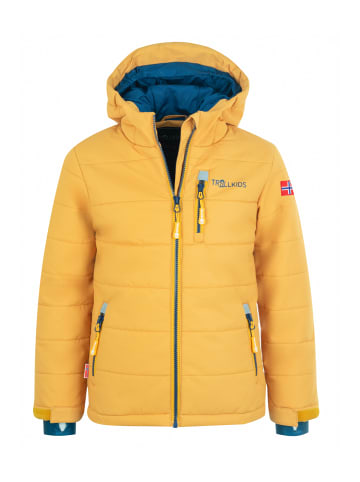 Trollkids Ski- und Winterjacke "Hemsedal XT" in Goldgelb/Mystikblau