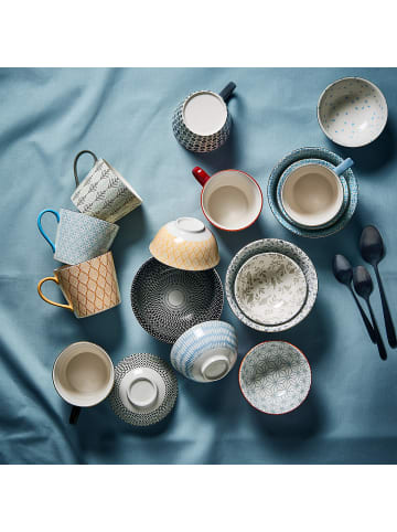 Butlers Schale ORNAMENTS 6er-Set in Blau / Weiß