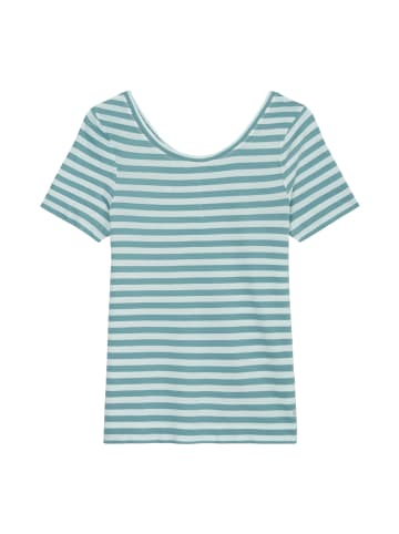 Marc O'Polo Streifen-T-Shirt regular in soft teal