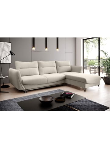 MF Design Sonic Recamiere Rechts in Elfenbein -  (L) 276 x (B) 276 x (H) 100 cm