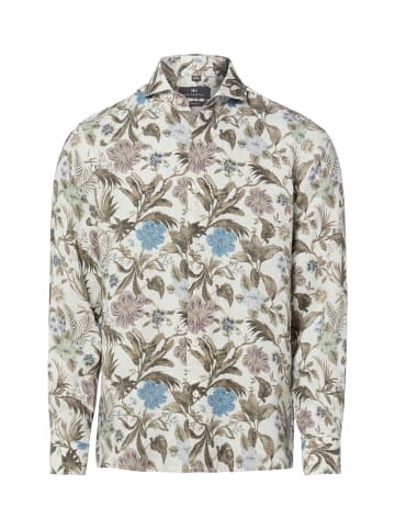 Nils Sundström Freizeithemd in ecru mehrfarbig