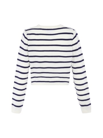 usha BLUE LABEL Cardigan in WOLLWEISS MARINE STREIFEN