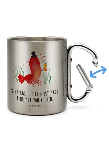 Mr. & Mrs. Panda Thermobecher Hummer Weizen mit Spruch in Silber