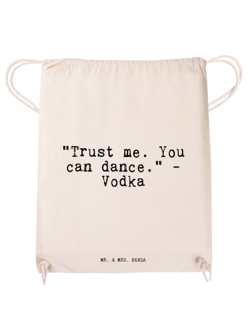 Mr. & Mrs. Panda Alltagstasche "Trust me. You can... mit Spruch in Creme