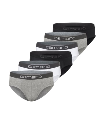 camano Slip 6er Pack comfort in schwarz grau weiß