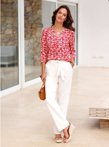 WITT WEIDEN Druckbluse in erdbeere-lindgrün-bedruckt