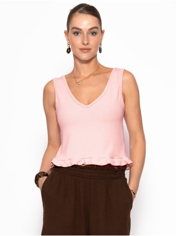 SASSYCLASSY Top mit Rüschen in Rosa
