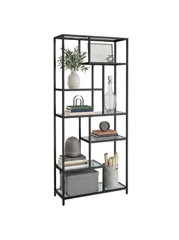 VASAGLE Bücherregal Baris in Weiß - (B)80 x (H)180 x (T)30 cm