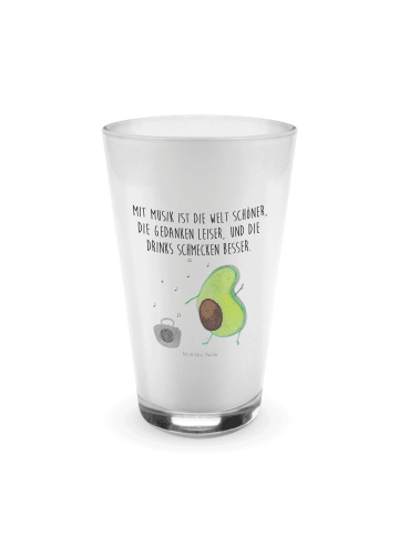 Mr. & Mrs. Panda Blümchentailglas Avocado Tanzen mit Spruch in Transparent