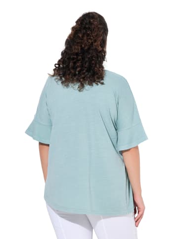 Ulla Popken Shirt in helles moosgrün