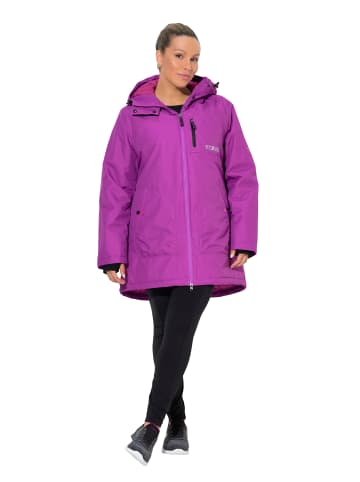 Ulla Popken Mantel in dunkles magenta