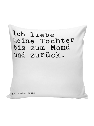 Mr. & Mrs. Panda Zierkissen Ich liebe meine Tochter... mit Spruch in Weiß