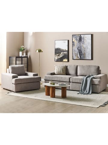 Beliani 2-tlg Sitzgruppe ALLA in Braun