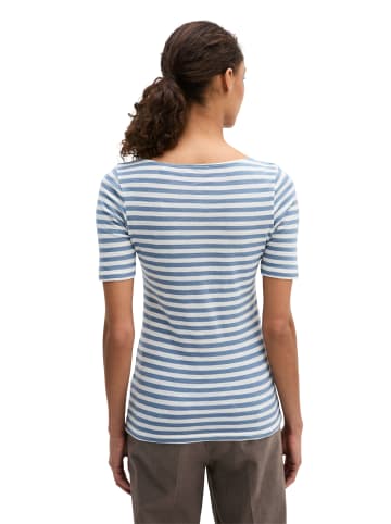 Marc O'Polo Gestreiftes T-Shirt slim in Medium Blue