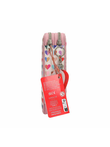Depesche 2-Fach Federtasche HEART TO HEART TOPModel 5,5 x 12 x 19 cm rosa in rosa