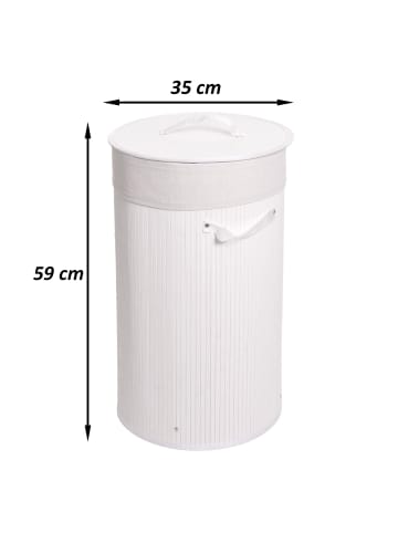 MCW Wäschekorb C21 rund, Schwarz